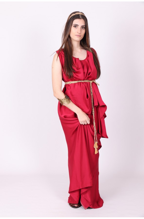 Red roman dress for woman Aphrodite