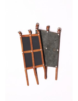 Medieval bracers in brown...