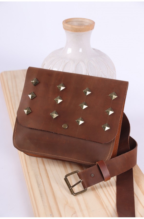 Bolso cuero artesano