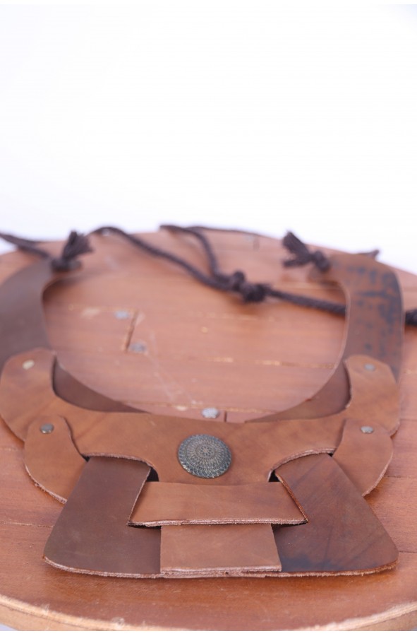 Celtic necklace of aged leather