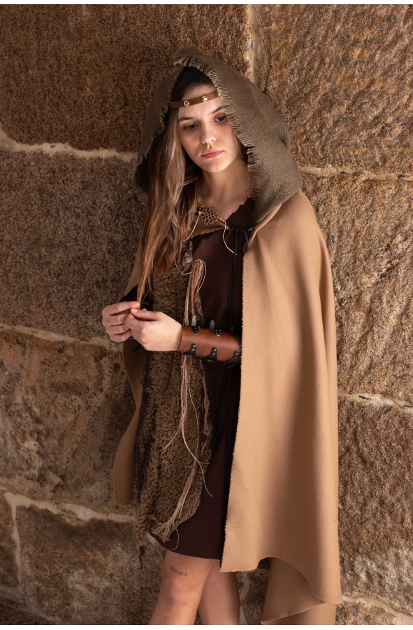 Vestido celta mujer en color marrón