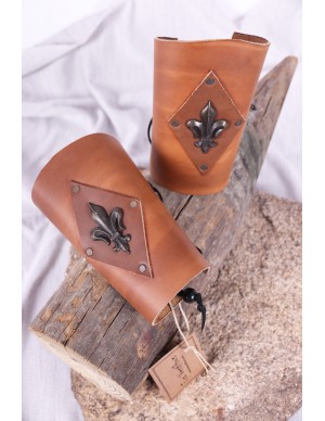 Brazalete medieval de cuero...