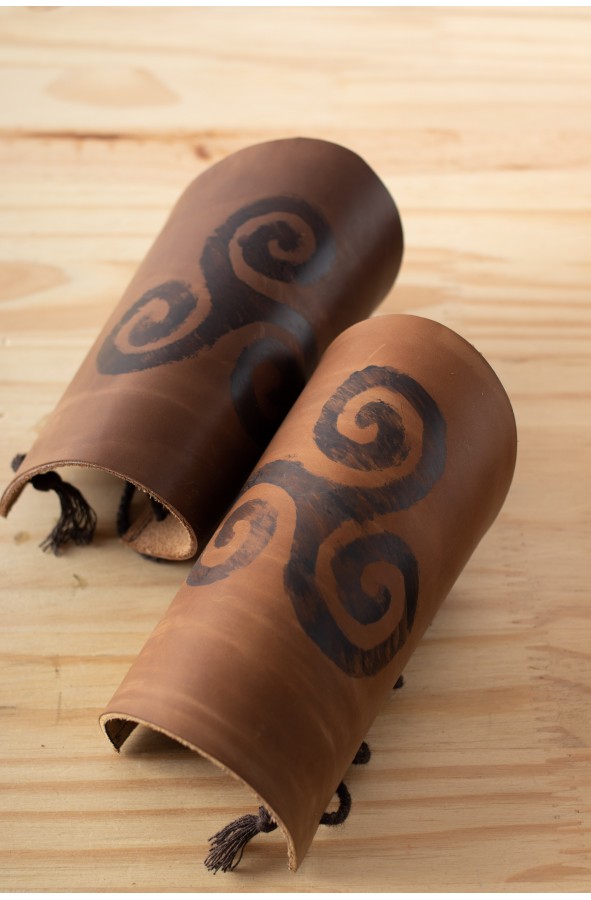 Celtic bracers with Triskelion