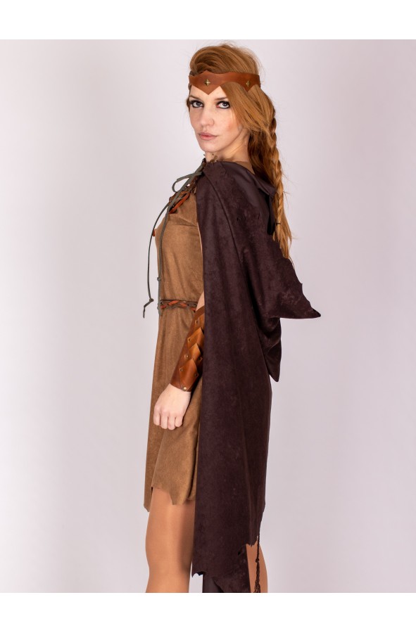 Brown leather circlet