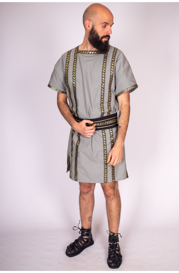 Túnica Romana Hombre Gris YuteCrea