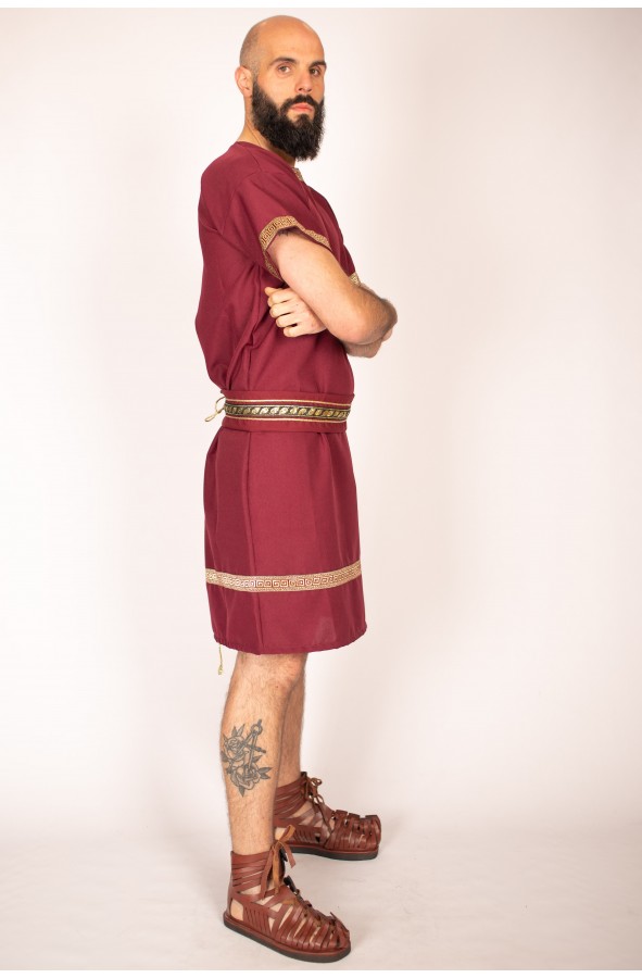 Traje romano hombre granate