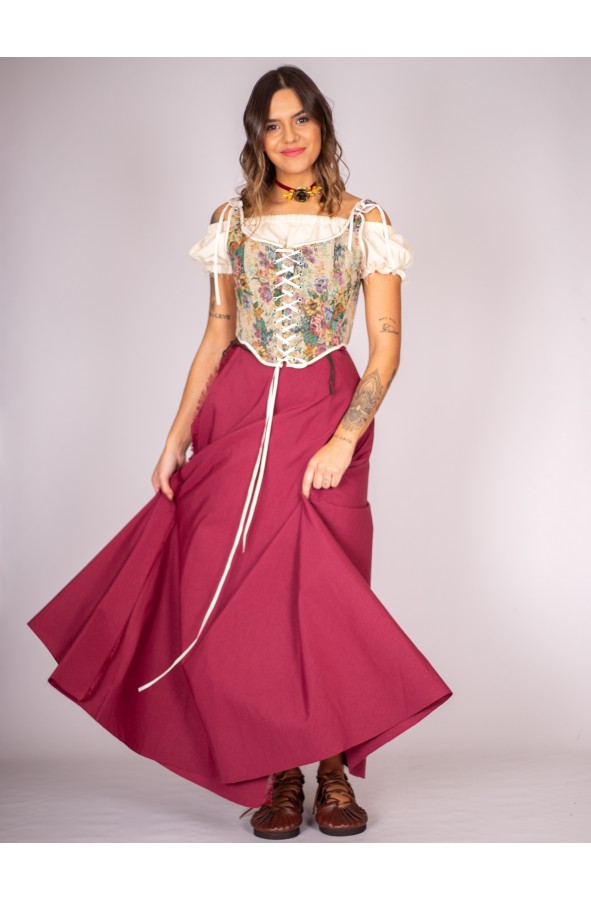Medieval Skirt in Strawberry Shade
