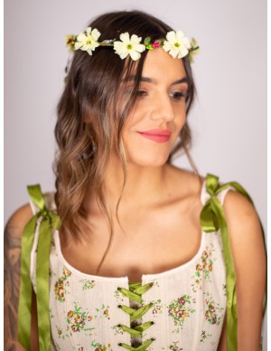 Diadema medieval de flores...