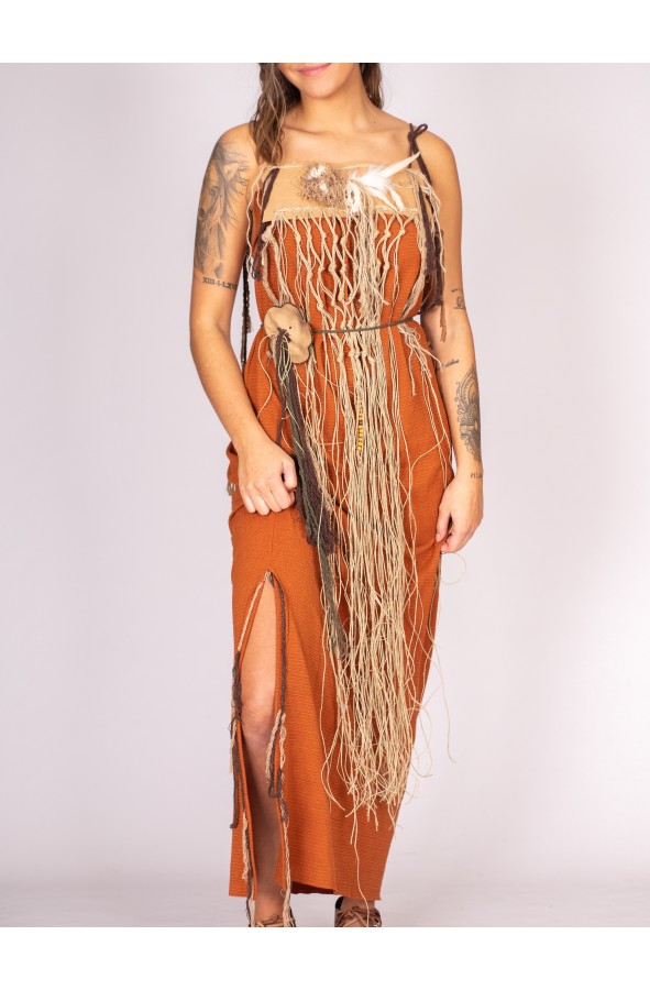 Viking Women's Dress with Cords