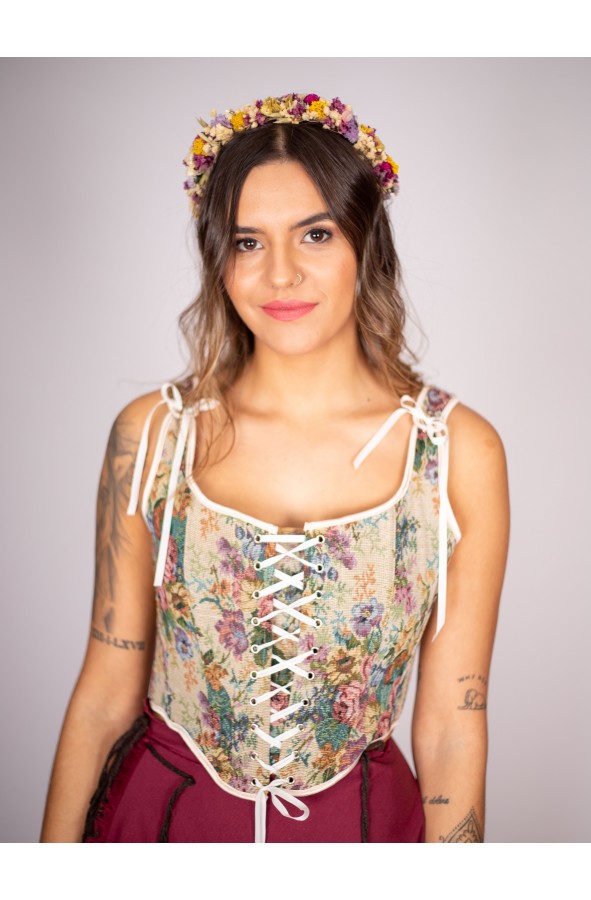 Corona de Flores Encantada: Accesorio...