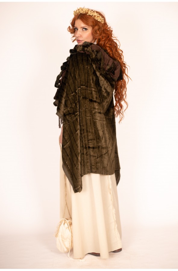 Cream Celtic-Viking Dress for Women -...