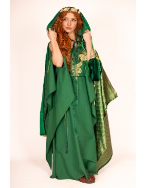 Capa Medieval Verde con...