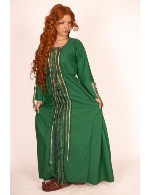 Celtic women's dress 100% handmade