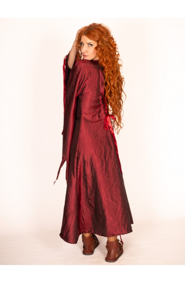 Garnet Medieval Lady's Dress with...