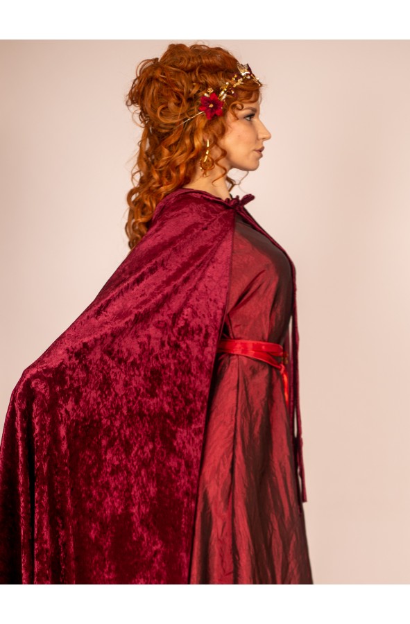 Velvet Garnet Roman Cloack for Women...