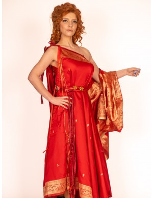 Vestido Asimétrico Rojo...