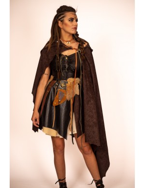 Capa medieval con capucha...