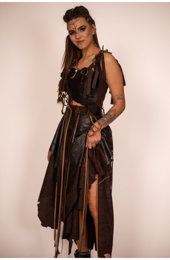 Conjunto de Guerrera Medieval - Falda...