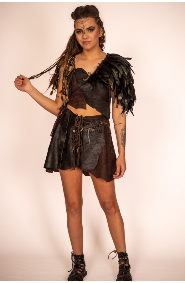 Medieval Woman Warrior Set with...