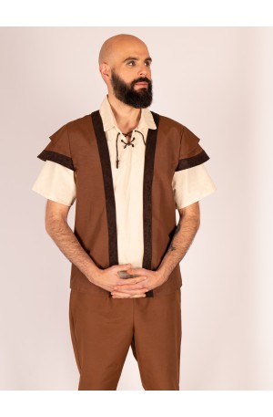 Medieval Brown Vest with...