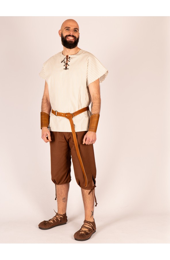 Medieval Leather Belt with Vintage...