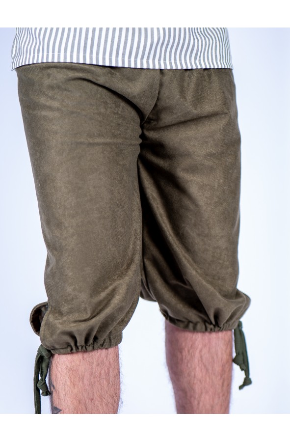 Pantalon medieval cortos en verde...