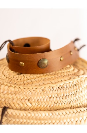Medieval leather belt with...