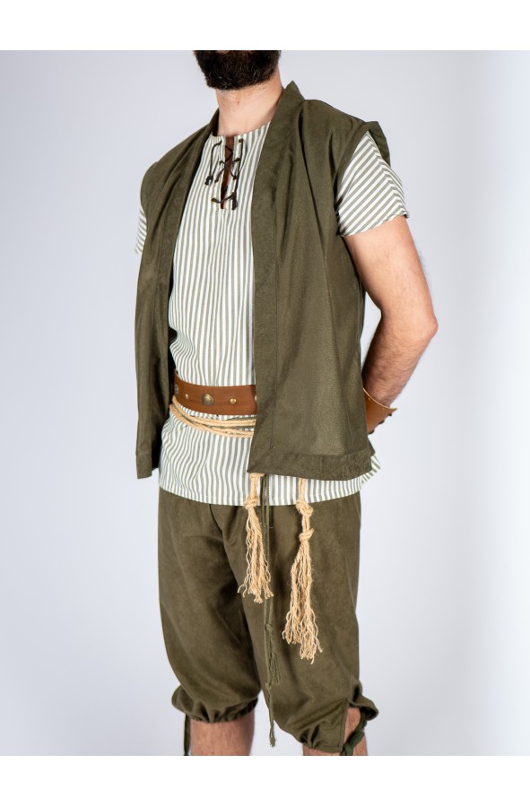 Medieval leather belt with back...