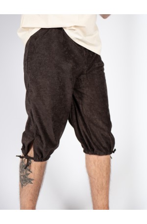 Pantalón bombacho en ante...