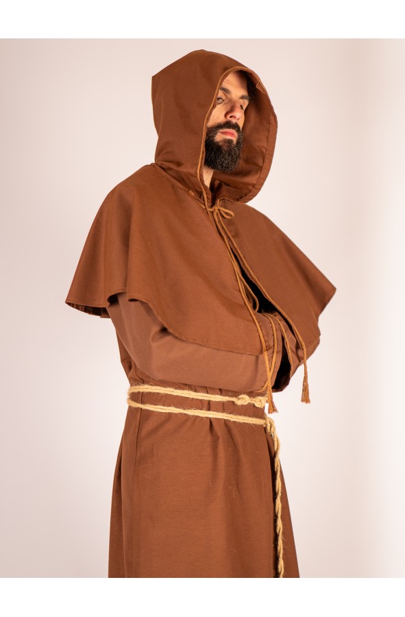 Medieval monk robe in cotton with...