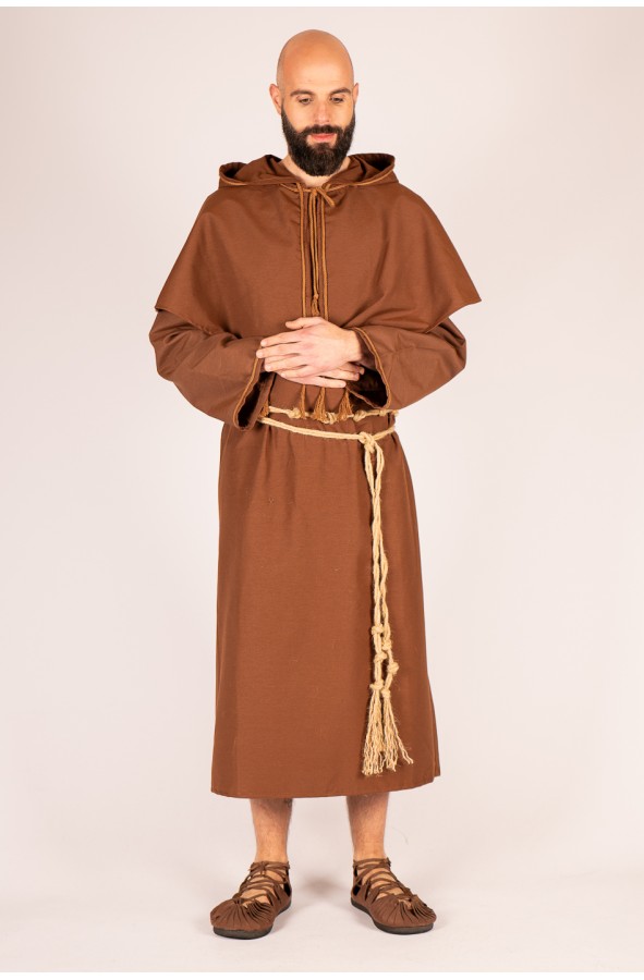 Hábito de monje medieval en algodón...