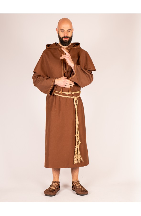 Medieval monk robe in cotton with...