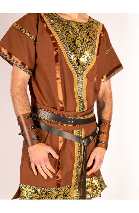 Double-Wrap Black Leather Belt –...