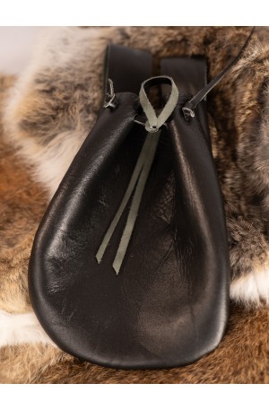 Black Leather Belt Pouch –...