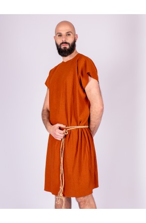 Túnica romana en color teja...