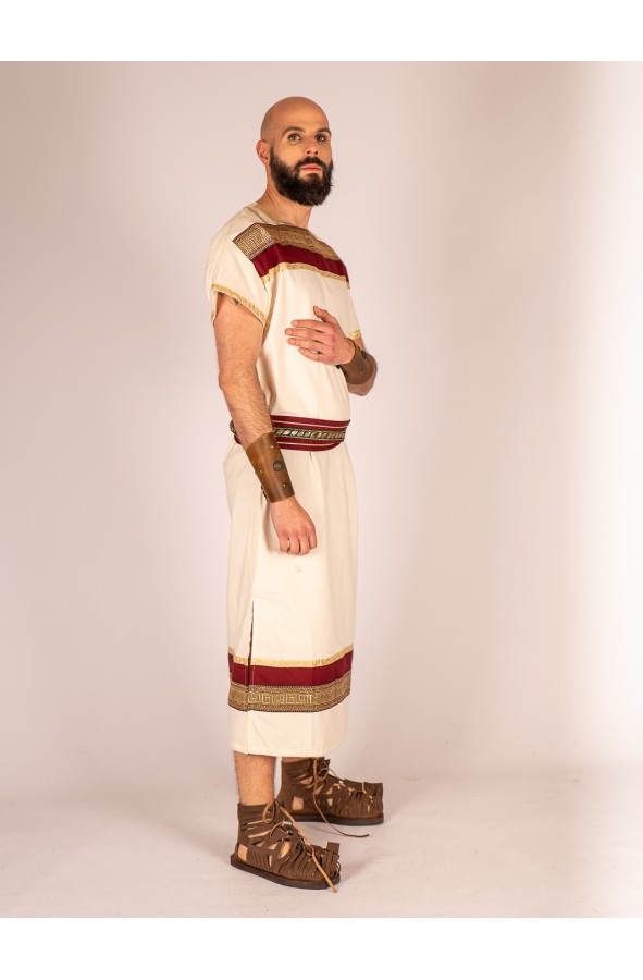 Roman Tunic with Red and Gold Details