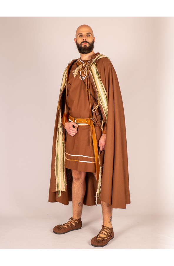 Túnica celta vikinga con cinturón de...