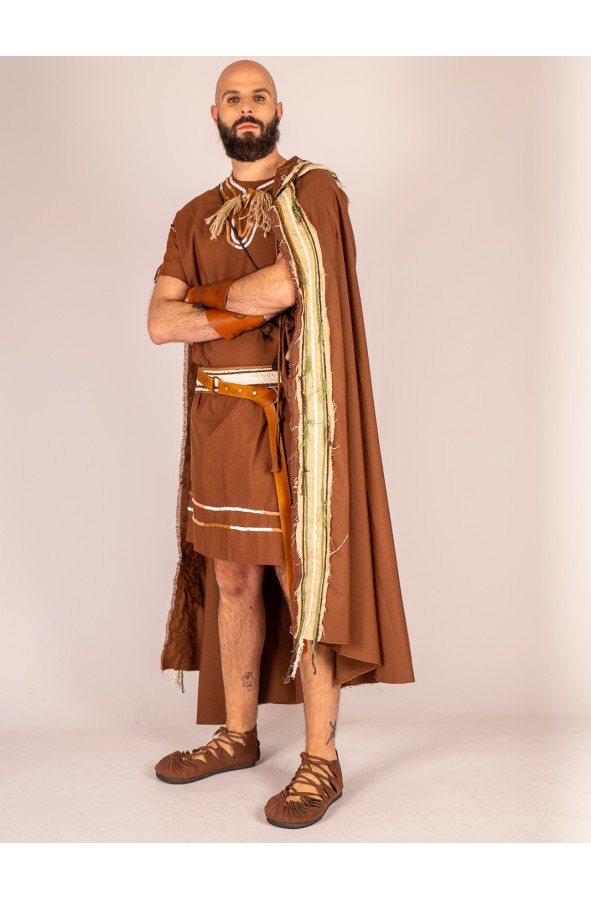 Túnica celta vikinga con cinturón de...