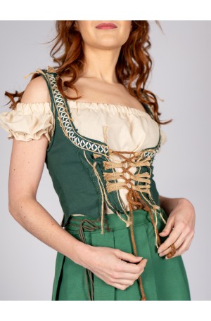 Corset bajo pecho medieval...