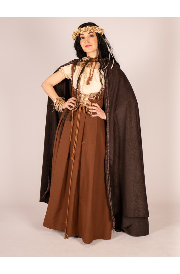 Rustic Brown Medieval bodice