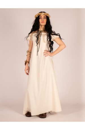 Vestido medieval crudo con...