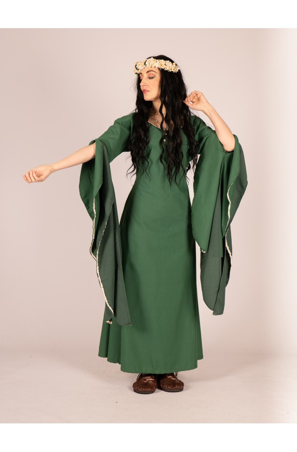 Vestido verde bosque de inspiración...