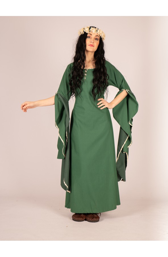 green elven dress Elven Bridal Sleeves – Firefly Path main image 0