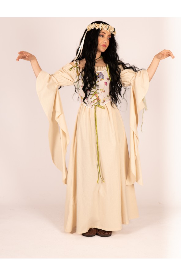 Corset floral de Yutecrea con lazos y...