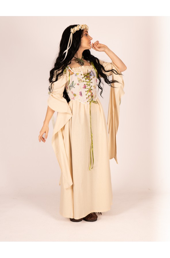 Corset floral de Yutecrea con lazos y...