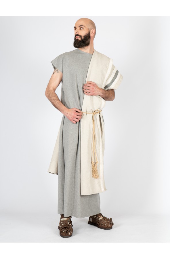 Conjunto Romano Largo Gris con Toga...