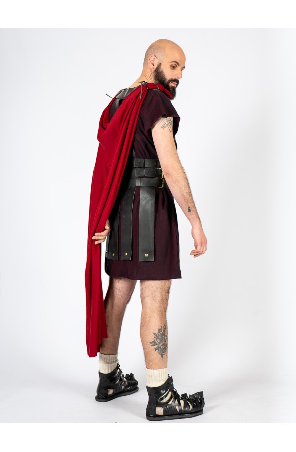 Roman soldier leather armor with strips