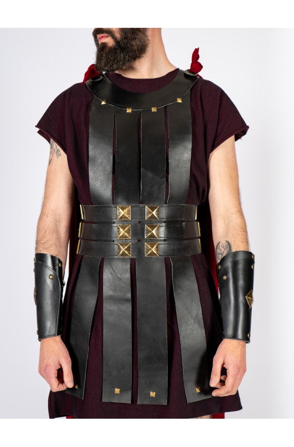 Atosa Disfraz De Legionario Romano Para Adulto – Túnica Y Capa, 100% Poliéster, Talla XL, Ideal Para Fiestas Temáticas