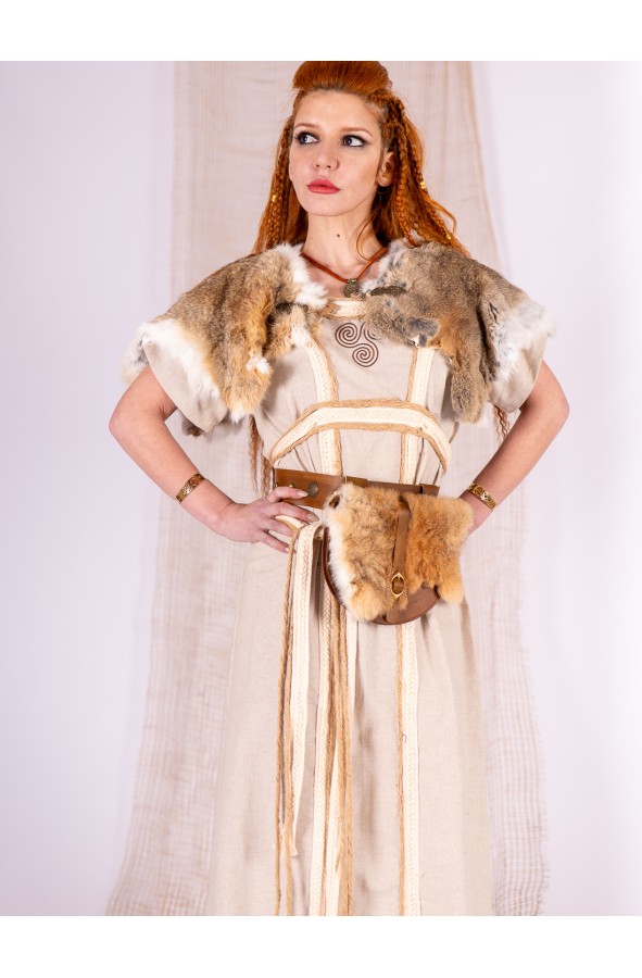 Bolso de cuero marrón envejecido con...