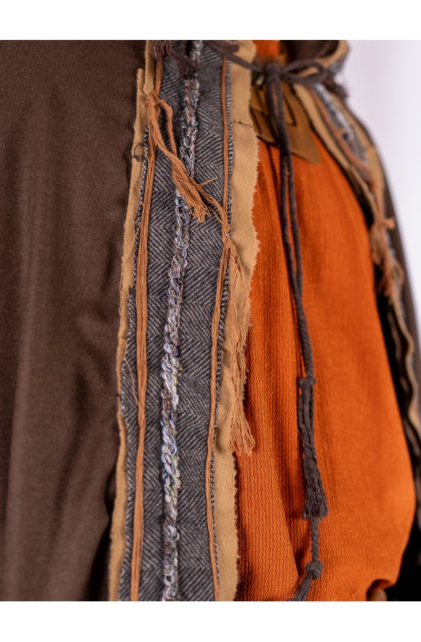 Brown Celtic and Viking Hooded Cloak